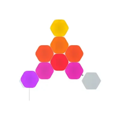 Nanoleaf  |  Shapes Black Hexagons Starter Kit (9 panels)  |  42 W  |  WiFi