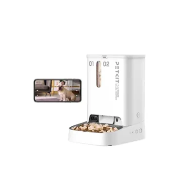 PETKIT  |  Feeder with Camera  |  P591 YumShare Dual-hopper  |  Capacity 2+3 L  |  White