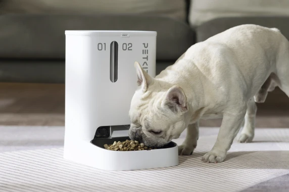 PETKIT  |  Feeder with Camera  |  P591 YumShare Dual-hopper  |  Capacity 2+3 L  |  White