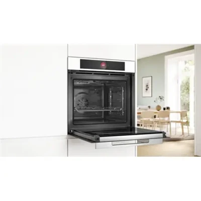 Bosch  |  Oven  |  HBG7721W1S  |  71 L  |  Electric  |  Pyrolysis  |  Touch control  |  Height 59.5 cm  |  Width 59.4 cm  |  White