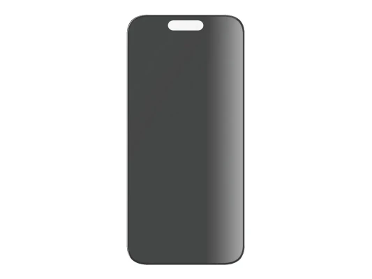 PanzerGlass  |  Screen protector  |  Apple  |  iPhone 15 Pro  |  Glass  |  Black  |  Ultra-Wide Fit w. EasyAligner