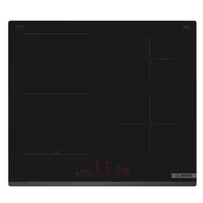 Bosch  |  Built-in Induction Hob  |  Series 6 PVS63KHC1Z  |  4 Cooking Zones  |  Touch Controls  |  Black