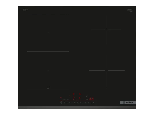 Bosch  |  Built-in Induction Hob  |  Series 6 PVS63KHC1Z  |  4 Cooking Zones  |  Touch Controls  |  Black