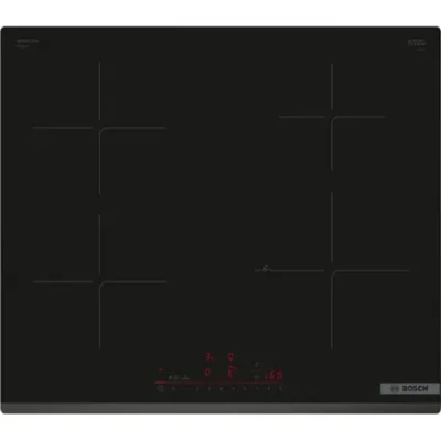 Bosch  |  Built-in Induction Hob  |  PIE63KHC1Z  |  4 Cooking Zones  |  Touch Controls  |  Black