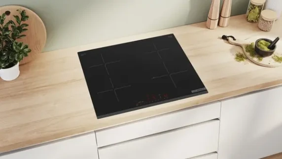 Bosch  |  Built-in Induction Hob  |  PIE63KHC1Z  |  4 Cooking Zones  |  Touch Controls  |  Black