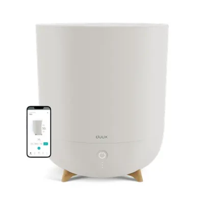 Duux  |  Smart Humidifier  |  Neo  |  Water tank capacity 5 L  |  Suitable for rooms up to 50 m²  |  Ultrasonic  |  Humidification capacity 500 ml / hr  |  Greige