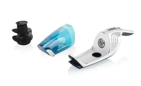 ETA  |  Vacuum Cleaner  |  ETA645390000 Moneto II Aqua Plus  |  Cordless operating  |  Handstick 3in1  |  Washing function  |  N / A W  |  21.6 V  |  Operating time (max) 50 min  |  White / Blue