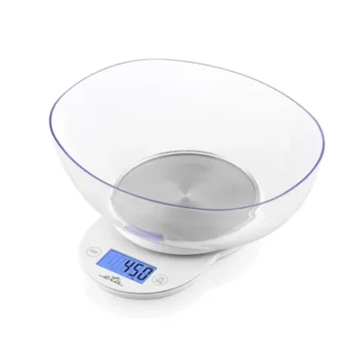 ETA  |  Kitchen scale with a bowl  |  ETA577090000 Mari  |  Graduation 1 g  |  Display type LCD  |  White
