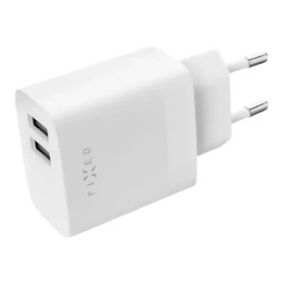 FIXED Dual USB Travel Charger 17W, White  |  Fixed