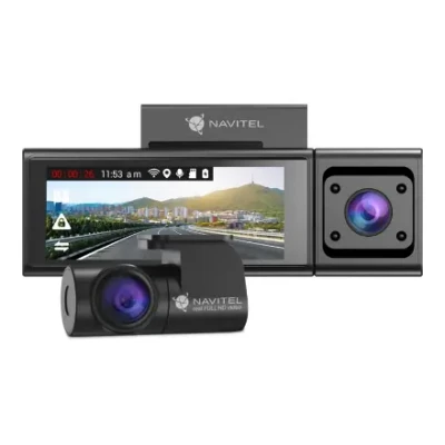 Navitel  |  Triple channel Full HD Dashcam  |  RC3 PRO  |  IPS 3.16", 820x320  |  GPS (satellite)  |  Maps included