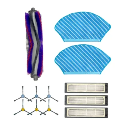Midea Spare Parts Kit: Side Brush×6pcs, Main Brush×1pc, HEPA Filter×3pcs, Mopping Cloth×2pcs for M7  |  Midea
