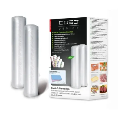Caso  |  Foil Roll  |  01225  |  2  |  Dimensions (W x L) 25x600 cm  |  Transparent