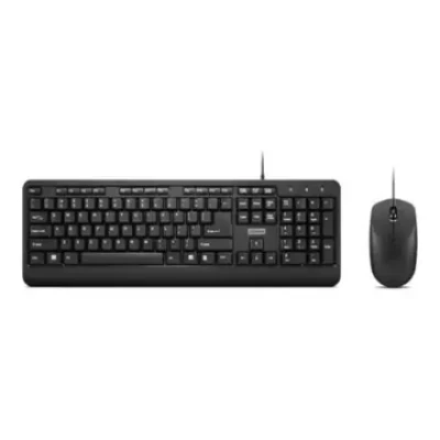 Lenovo  |  160 Combo  |  Keyboard  |  Wired  |  Mouse included  |  US  |  Black  |  USB-A 2.0