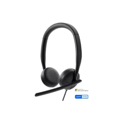 Dell  |  Headset  |  WH3024  |  Built-in microphone  |  USB-C, USB-A  |  Black