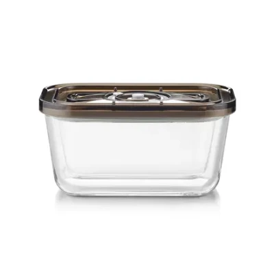 Caso Glass Vacuum Container with Plastic Lid  |  VacuBoxx Eco M  |  Transparent