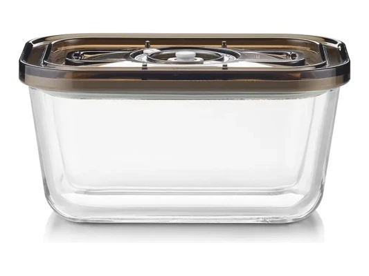 Caso Glass Vacuum Container with Plastic Lid  |  VacuBoxx Eco M  |  Transparent