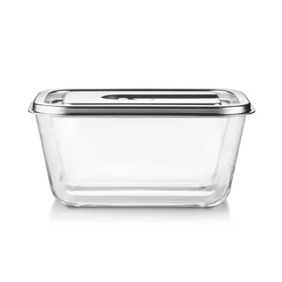 Caso Glass Vacuum Container with Plastic Lid  |  VacuBoxx Inox XL  |  Transparent