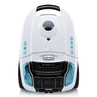 ETA  |  Putekļsūcējs  |  ETA552190000 Diego  |  Ar maisu  |  Jauda 800 W  |  Putekļu ietilpība 3 L  |  Balts / Zils