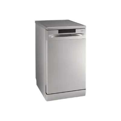 Dishwasher  |  GS520E15S  |  Free standing  |  Width 45 cm  |  Number of place settings 9  |  Number of programs 5  |  Energy efficiency class E  |  Display  |  AquaStop function  |  Grey