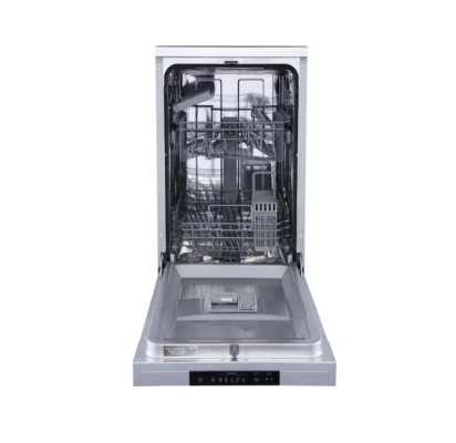 Dishwasher  |  GS520E15S  |  Free standing  |  Width 45 cm  |  Number of place settings 9  |  Number of programs 5  |  Energy efficiency class E  |  Display  |  AquaStop function  |  Grey