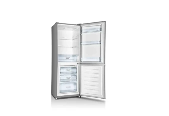 Gorenje  |  Refrigerator  |  RK416EPS4  |  Energy efficiency class E  |  Free standing  |  Combi  |  Height 161.3 cm  |  Fridge net capacity 159 L  |  Freezer net capacity 71 L  |  39 dB  |  Grey