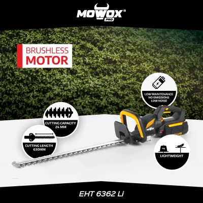 MoWox  |  Ручной аккумуляторный кусторез серии Excel с поворотной ручкой (без аккумулятора и зарядного устройства)  |  EHT 6362 Li  |  Беспроводной