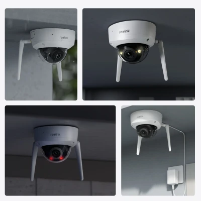 Reolink  |  4K Ultra HD IK10 Vandal-Proof Camera  |  W437  |  Dome  |  8 MP  |  2.7-13.5mm  |  IP67  |  H.265  |  Micro SD, Max. 512 GB