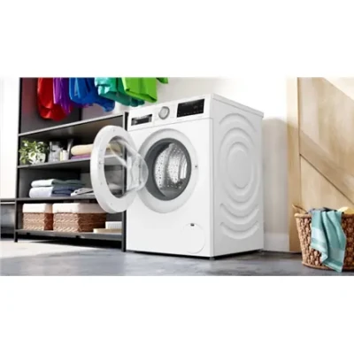 Bosch  |  Washing Machine  |  WGG244ZMSN  |  Energy efficiency class A  |  Front loading  |  Washing capacity 9 kg  |  1400 RPM  |  Depth 59 cm  |  Width 60 cm  |  LED  |  Steam function  |  Direct drive  |  White
