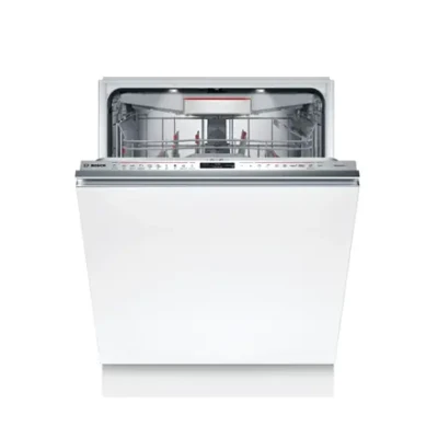 Dishwasher  |  SMV8YCX02E  |  Built-in  |  Width 60 cm  |  Number of place settings 14  |  Number of programs 8  |  Energy efficiency class A  |  Display  |  AquaStop function  |  White