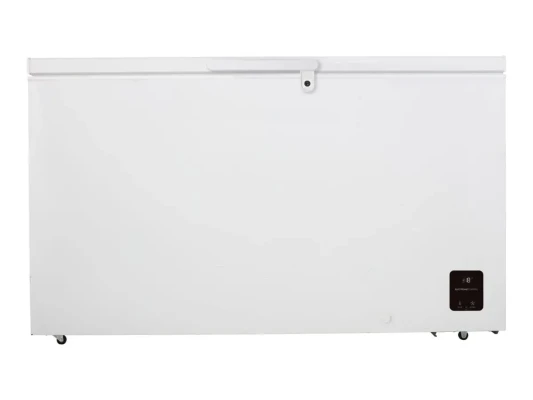 Gorenje Freezer  |  FH43EAW  |  Energy efficiency class E  |  Chest  |  Free standing  |  Height 85.8 cm  |  Total net capacity 440 L  |  Display  |  White