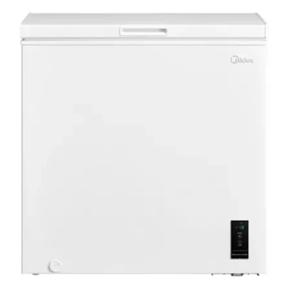 Midea Freezer  |  MDRC280FEE01  |  Energy efficiency class E  |  Chest  |  Free standing  |  Height 85 cm  |  Total net capacity 198 L  |  White