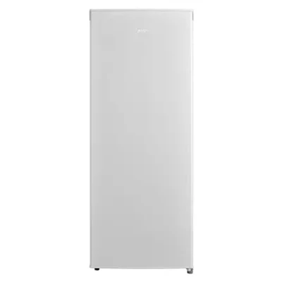 Midea Freezer  |  MDRU229FZE01  |  Energy efficiency class E  |  Upright  |  Free standing  |  Height 142 cm  |  Total net capacity 160 L  |  White