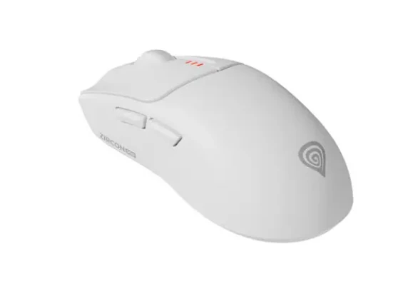 Genesis Zircon 500  |  Беспроводная / Проводная  |  Игровая мышь  |  2.4 GHz, Bluetooth, USB  |  Белый