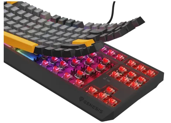 Genesis THOR 230  |  Mechanical Gaming Keyboard  |  Wired  |  US  |  Anchor Gray Negative  |  USB Type-A  |  Outemu Red