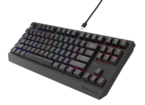 Genesis THOR 230  |  Mechanical Gaming Keyboard  |  Wireless  |  US  |  Black  |  2.4 GHz, Bluetooth, USB  |  Outemu Silent Lemon