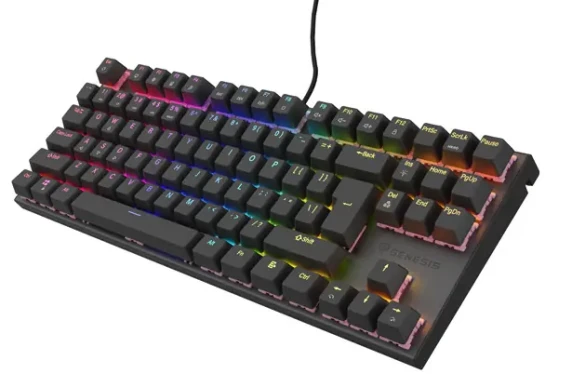 Genesis THOR 303  |  Mechanical Gaming Keyboard  |  Wired  |  US  |  Black  |  USB Type-A  |  Outemu Peach Silent