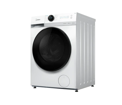 Midea Washing Machine with Dryer  |  MF200D80WB / W-HR  |  Energy efficiency class A / E  |  Front loading  |  Washing capacity 8 kg  |  1400 RPM  |  Depth 48 cm  |  Width 60 cm  |  Digital  |  Drying system  |  Drying capacity 6 kg  |  Steam function  | 