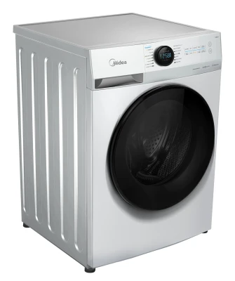 Midea Washing Machine with Dryer  |  MF200D80WB / W-HR  |  Energy efficiency class A / E  |  Front loading  |  Washing capacity 8 kg  |  1400 RPM  |  Depth 48 cm  |  Width 60 cm  |  Digital  |  Drying system  |  Drying capacity 6 kg  |  Steam function  | 