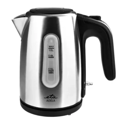 ETA Kettle  |  ETA160490000 ADÉLA  |  Electric  |  1600 W  |  1 L  |  Stainless Steel  |  360° rotational base  |  Stainless Steel