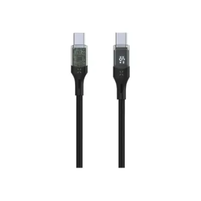 Fixed  |  Cable USB-C / USB-C with display, PD support, 2m, USB 2.0, 100W  |  FIXDD-CC2-BK