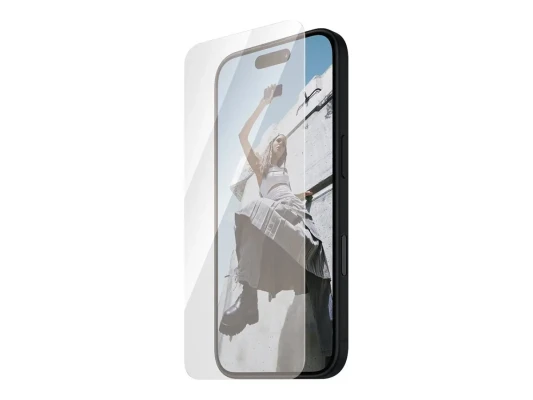 PanzerGlass Screen protector  |  Apple  |  iPhone 16  |  Glass  |  Transparent  |  Ultra-Wide Fit