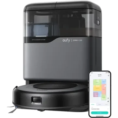 Anker Eufy  |  Robot Vacuum Cleaner with All-in-One Station  |  Omni C20  |  Wet&Dry  |  7000 Pa  |  Gray