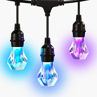 Nanoleaf Essentials Matter Smart Multicolour Outdoor String Lights Expansion 15m  |  16M+