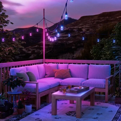 Nanoleaf Essentials Matter Smart Multicolour Outdoor String Lights Starter Kit 15m  |  16M+