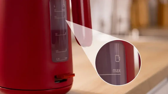 Bosch Kettle  |  TWK2M164 MyMoment  |  Electric  |  2400 W  |  1.7 L  |  Plastic  |  360° rotational base  |  Red