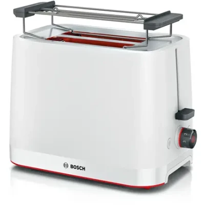 Bosch Compact Toaster  |  TAT3M121 MyMoment  |  Number of slots 2  |  Housing material Plastic  |  White
