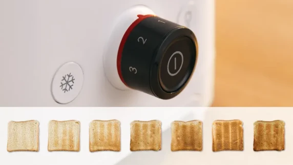 Bosch Compact Toaster  |  TAT3M121 MyMoment  |  Number of slots 2  |  Housing material Plastic  |  White