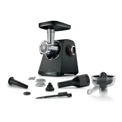 Bosch Food Mincer  |  MFWS430B  |  Black  |  Number of speeds 2  |  Throughput (kg / min) 2.5