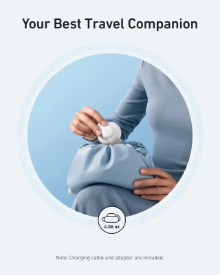 Anker MagGo bezvadu uzlādes stacija (3-in-1, saliekamā paliktnis), balts
