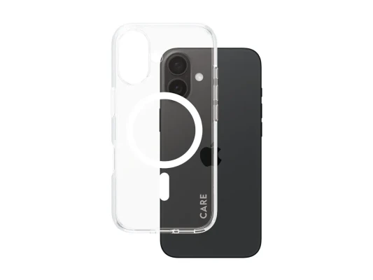CARE Flagship Case  |  Back cover  |  Apple  |  iPhone 16  |  Recycled plastic  |  White  |  MagSafe